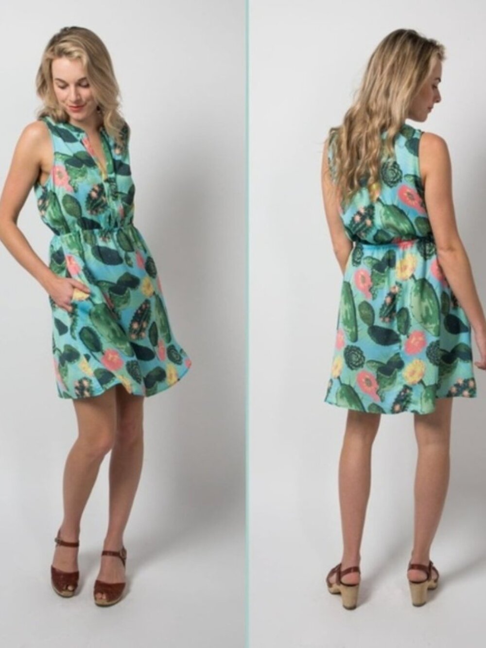 New Betabrand Cacti Quick Change Travel Dress Small